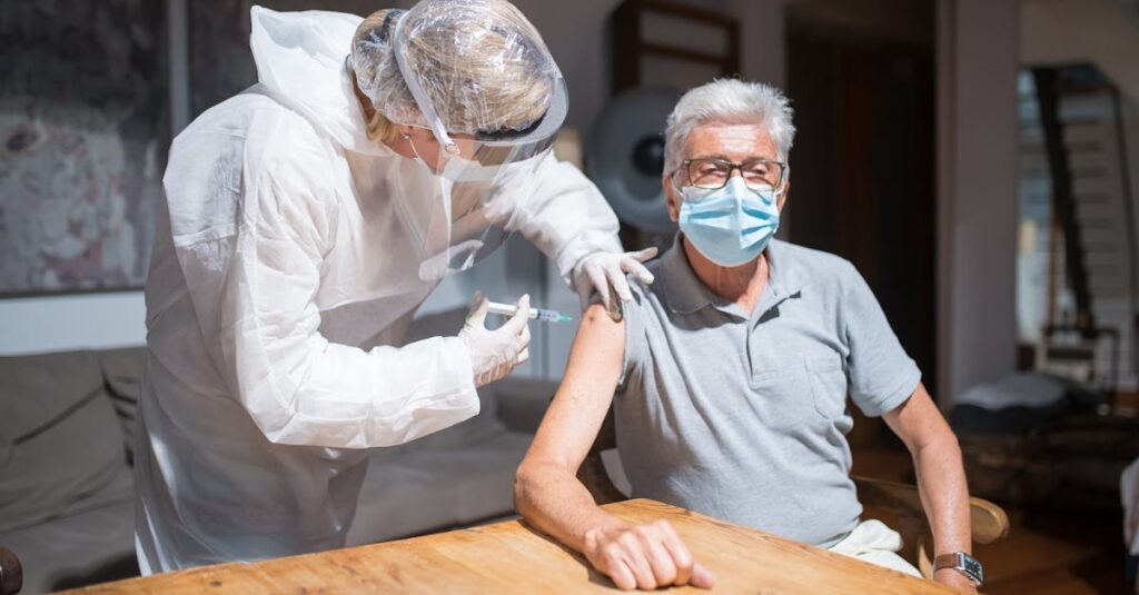 Illustration de Vaccin Zona : Un Fardeau Financier Inutile pour les Seniors ? elderly-vaccine-debate