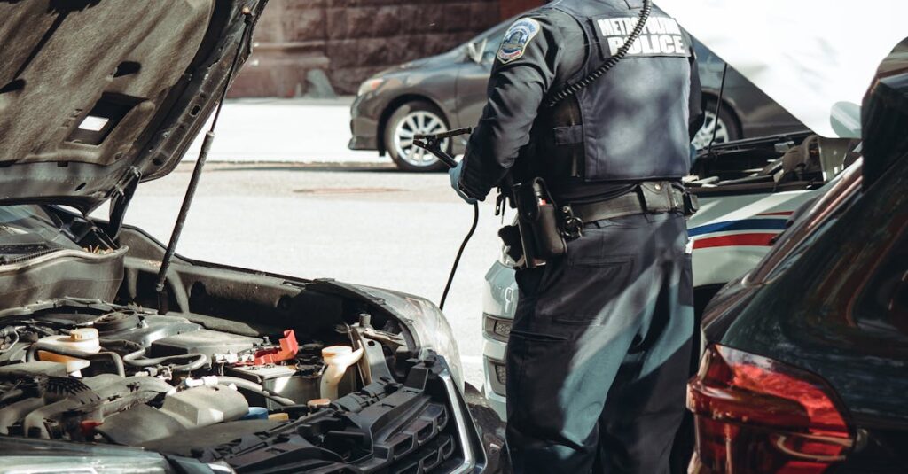 Illustration de Washington en Révolte : La Capitale Poursuit Trump pour une Mainmise Illégale sur sa Police Washington-police-patrol