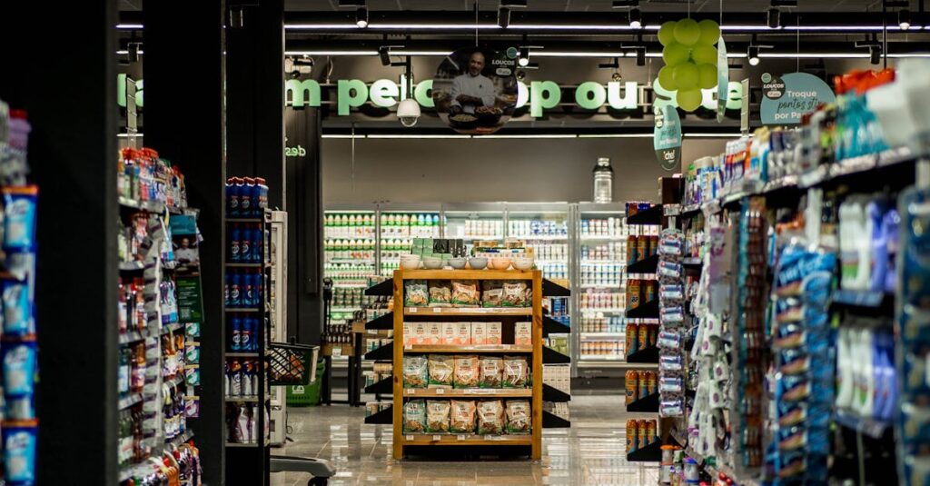 Illustration de Pénurie scandaleuse d'eau Mont Roucous : les bébés privés empty-supermarket-shelves