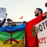 Shilo-protest-Israeli-flags