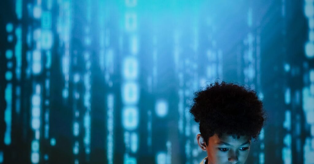 Illustration de L'IA, miroir d'une jeunesse déconnectée de la réalité économique teenage-coding-computer