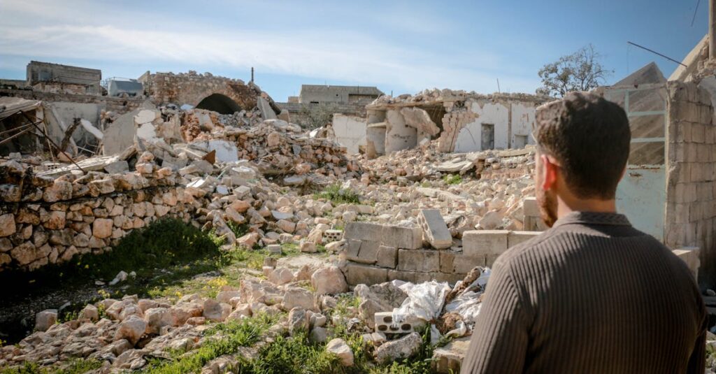 War-torn-village-Sudan