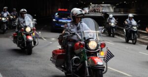 Presidential-motorcade-France